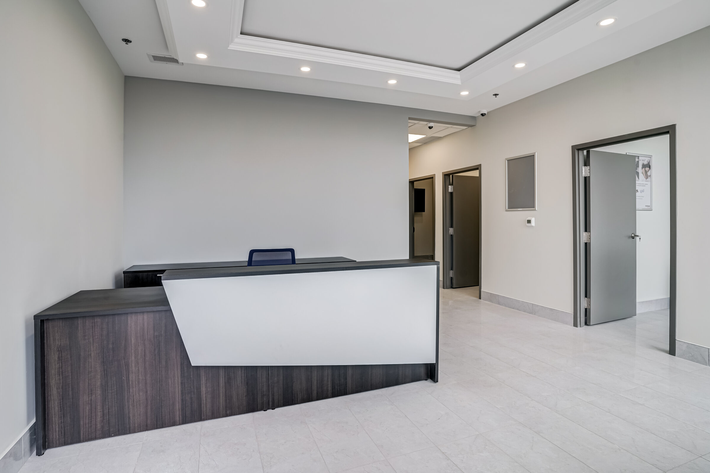 Completed office reception
