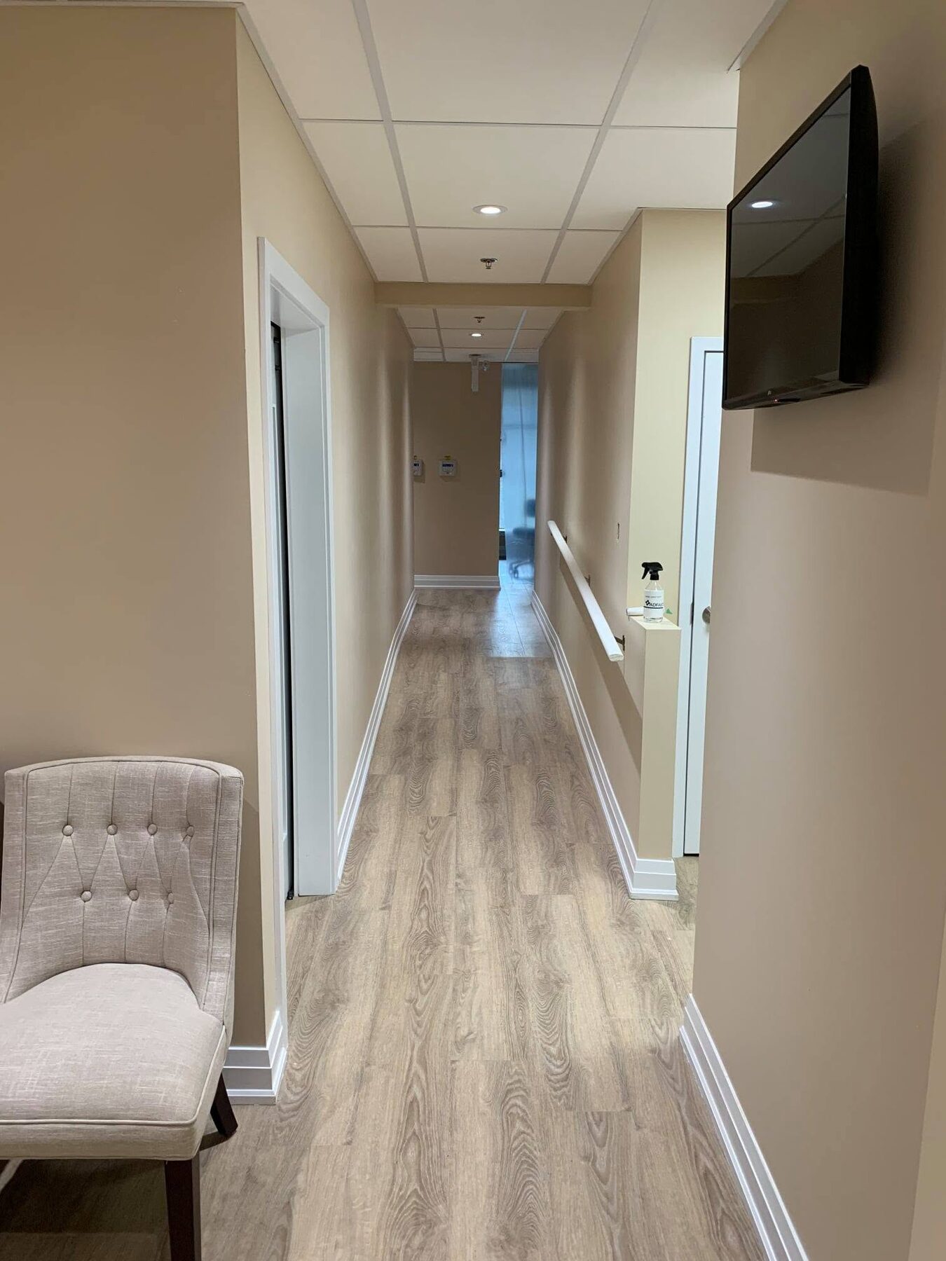 Dental clinic corridor and patient circulation